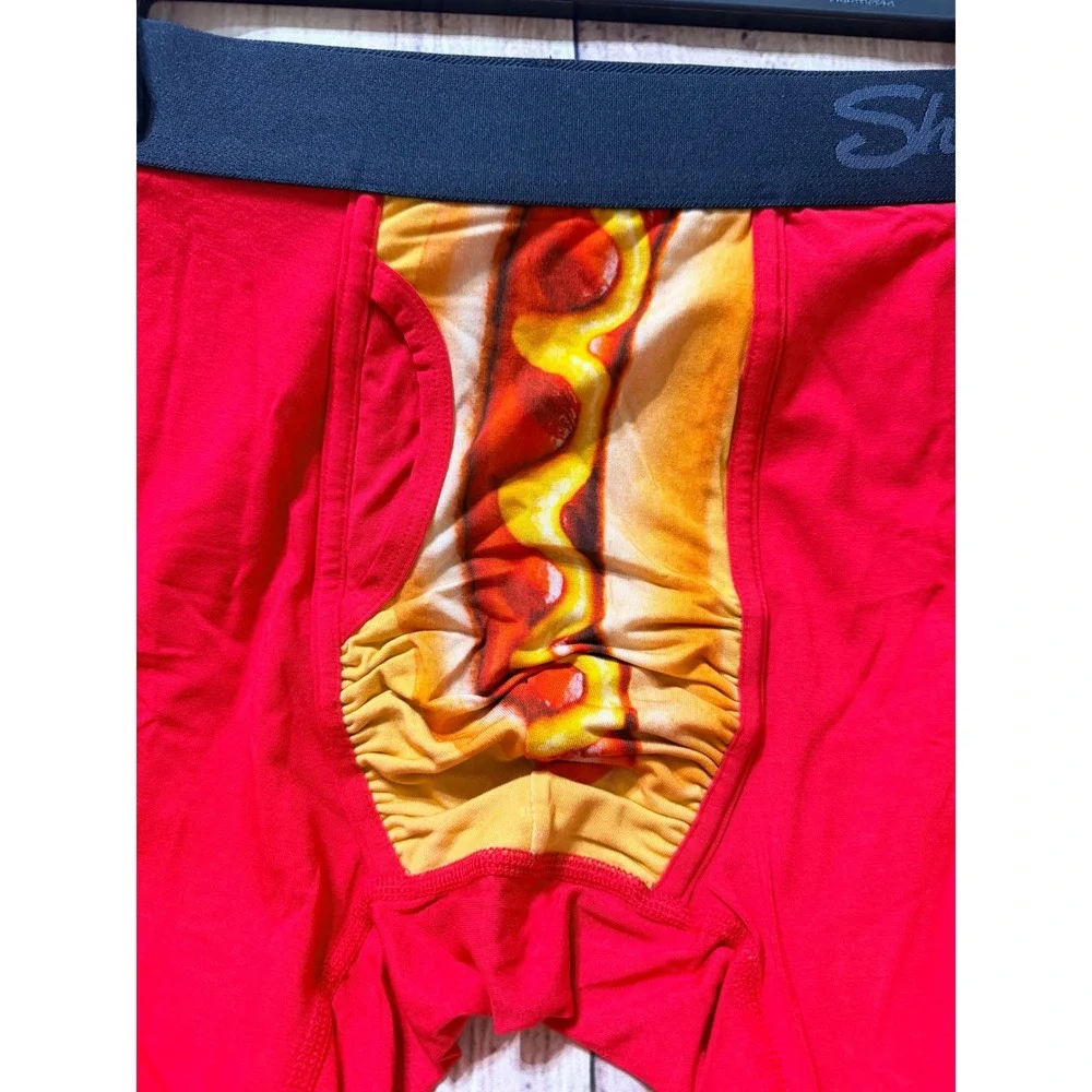 Shinesty Ball Hammock Boxers Mens Medium The Coney Islands Red Hot Dog Pouch NEW